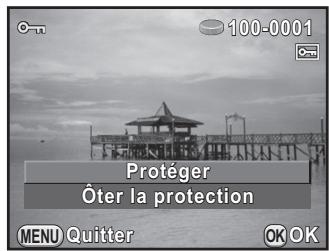 PENTAX K-01 - Protéger des images de l'effacement (Protéger) - 3