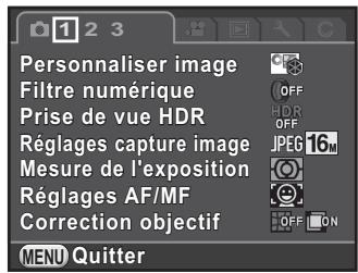PENTAX K-01 - Appuyez sur le bouton de navigation (▶). - 1