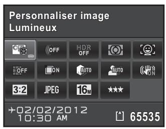 PENTAX K-01 - - Écran de réglage des paramètres - 1