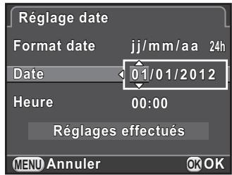 PENTAX K-01 - Réglage de la date et de l'heure - 2