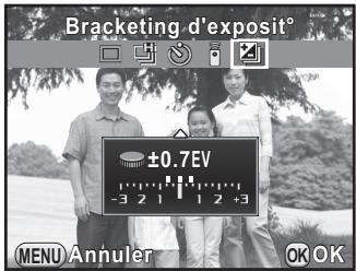 PENTAX K-01 - Changement automatique d'exposition pendant la prise de vue (Bracketing d'exposition) - 3