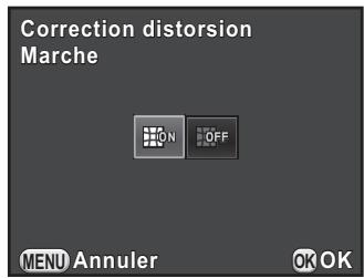 PENTAX K-01 - Utilisez le bouton de navigation (◀▶) pour sélectionner [Arrêt] ou [Marche]. - 1