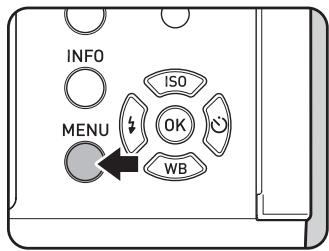 PENTAX K-01 - Appuyez sur le bouton MENU en état de pause. - 1