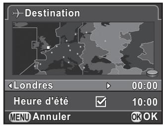 PENTAX K-01 - Réglage de l'heure monde - 2