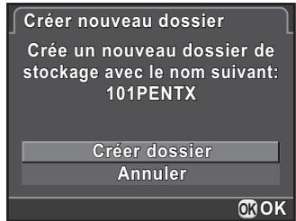 PENTAX K-01 - Création de nouveaux dossiers - 1