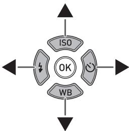 PENTAX K-01 - Références aux touches flèches du bouton de navigation - 1