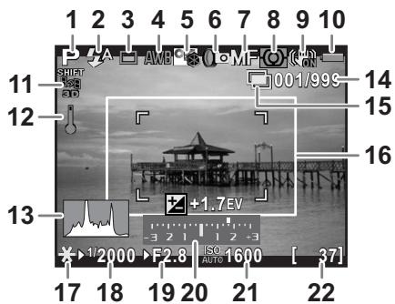 PENTAX K-01 - - Affichage infos standard - 1