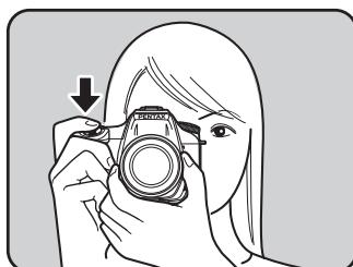 PENTAX K-5 - Appuyez sur le déclencheur à fond. - 1