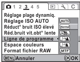 PENTAX K-5 - Utilisez le bouton de navigation ( ) pour selectionner un réglage. - 1