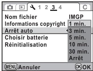 PENTAX K-5 - Désactivation de la fonction d'arrêt automatique - 1