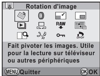 PENTAX K-5 - Paramètres de réglage de la palette du mode lecture - 2