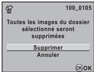 PENTAX K-5 - Suppression d'un dossier - 3