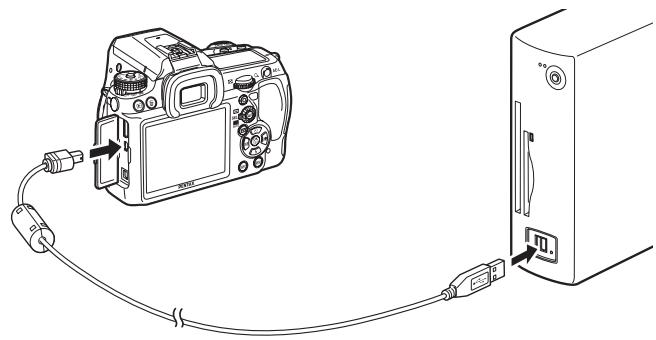 PENTAX K-5 - Enregistrement des images par raccordement de l'ordinateur et de l'ordinateur - 1