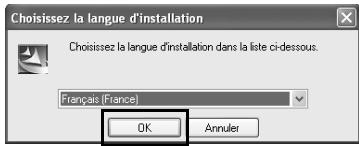 PENTAX K-5 - Sélectionnez la langue souhaitation dans l'écran [Choisissez la langue d'installation] puis cliquez sur [OK]. - 1