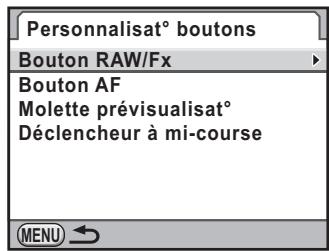 PENTAX K-5 - Réglage de la fonction des boutons - 1
