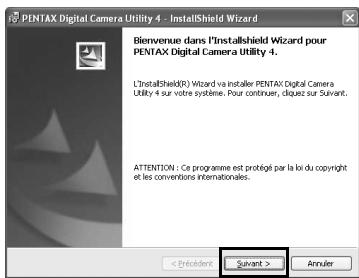 PENTAX K-5 - Lorsque l'écran [InstallShield Wizard] apparait dans la langue sélectionnée, cliquez sur [Suvant]. - 1