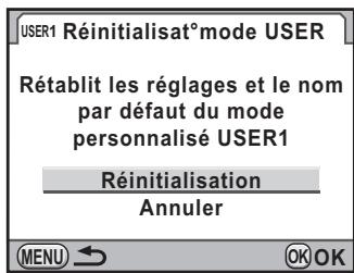 PENTAX K-5 - Réinitialisation des valeurs par défaut - 1