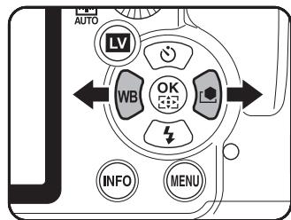 PENTAX K-5 - Appuyez sur le bouton de navigation (▲▶). - 1