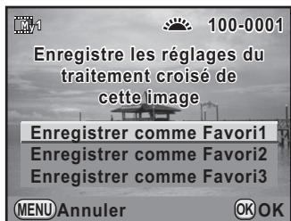 PENTAX K-5 - Tournez la molette avant ( ) pour selectionner une image avec traitement croisé. - 1