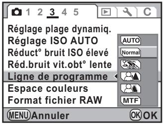 PENTAX K-5 II - Utilisez le bouton de navigation (▲▼) pour sélectionner un réglage. - 1