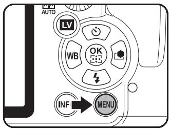 PENTAX K-5 II - Appuyez sur le bouton MENU. - 1