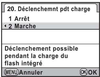 PENTAX K-5 II - Autoriser la prise de vue pendant le chargement du flash - 1