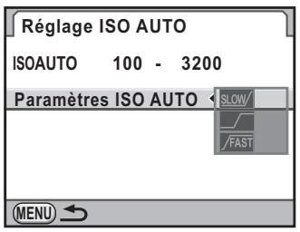 PENTAX K-5 II - Appuyez sur le bouton de navigation (▲▼) pour sélectionner le paramètre et appuyez sur le bouton OK. - 1
