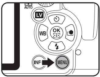 PENTAX K-5 II - Appuyez sur le bouton MENU. - 1
