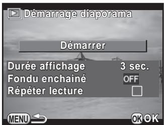PENTAX K500 - Réglage du diaporama - 1