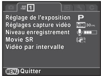 PENTAX K500 - Réglez le sélecteur de mode sur 📋 et appuyez sur le bouton MENU. - 1