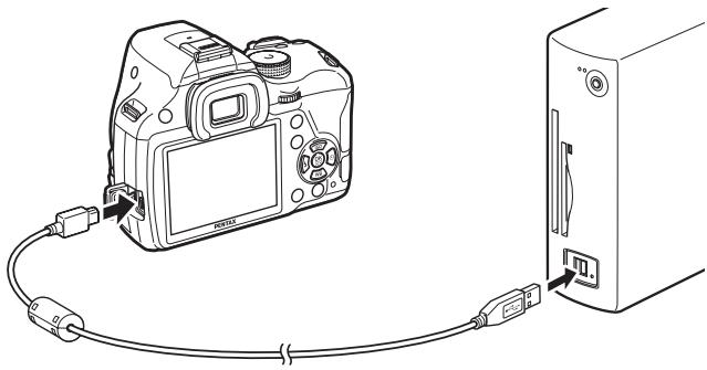 PENTAX K500 - Raccordement de l'appareil à un ordinateur - 1
