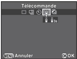 PENTAX K500 - Prise de vue avec une télécommande (en option) - 2