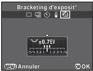 PENTAX K500 - Appuyez sur le bouton de navigation (▶) en état de pause. - 1