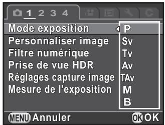 PENTAX K500 - Modifiez les paramètres si nécessaire. - 1