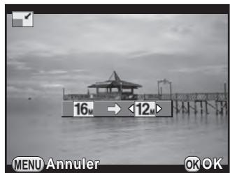 PENTAX K500 - Changement du nombre de pixels enregistrés (Redimensionner) - 2