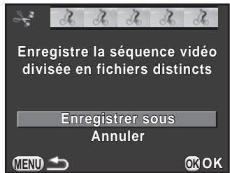 PENTAX K500 - Utilisez le bouton de navigation (▲▼) pour sélectionner [Enregistrer sous] puis appuyez sur le bouton OK. - 1