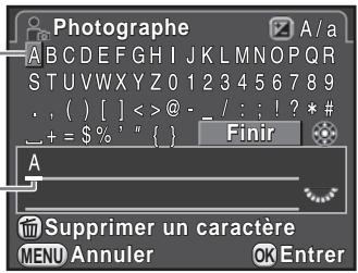 PENTAX K500 - Réglage des informations sur le photographe - 3