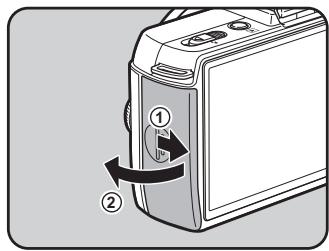 PENTAX Q10 - Insertion et retrait de la batterie - 2