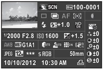 PENTAX Q10 - - Affichages infos détaillées - 1