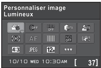 PENTAX Q10 - Utilisez le bouton de navigation (▲▼◀▶) pour sélectionner un élément dont vous souhaitez modifier le réglage. - 1