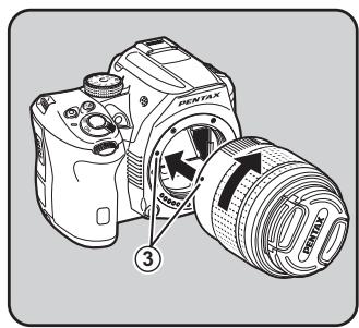 PENTAX K30 - Assurez-vous que l'appareil est hors tension. - 2