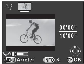 PENTAX K30 - Sélectionnez l'endetroit où vous poulez diviser la série video. - 1