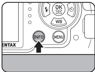 PENTAX K30 - Appuyez sur le bouton INFO en etat de pause. - 1