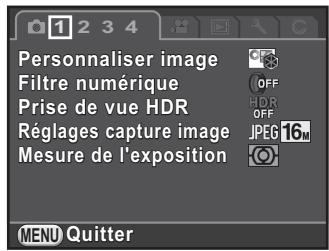 PENTAX K30 - Appuyez deux fois sur le bouton de navigation (▶). - 1