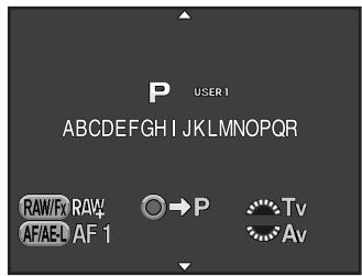 PENTAX K30 - Utilisation des réglages USER sauvegardés - 1