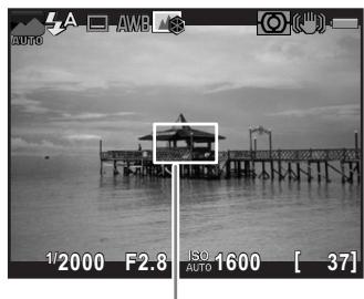 PENTAX K30 - Positionnez le sujet à l'intérieur de la mire AF sur l'écran et pressez le déclencateur à mi-course. - 1