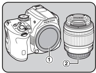 PENTAX K30 - Assurez-vous que l'appareil est hors tension. - 1