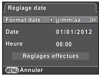 PENTAX K30 - Placez l'interrupteur principal sur [ON]. - 3