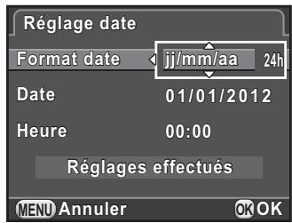 PENTAX K30 - Réglage de la date et de l'heure - 1