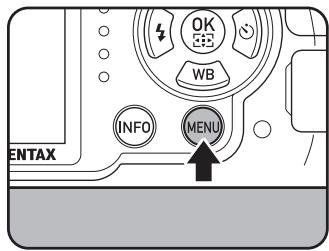 PENTAX K30 - Appuyez sur le bouton MENU. - 1